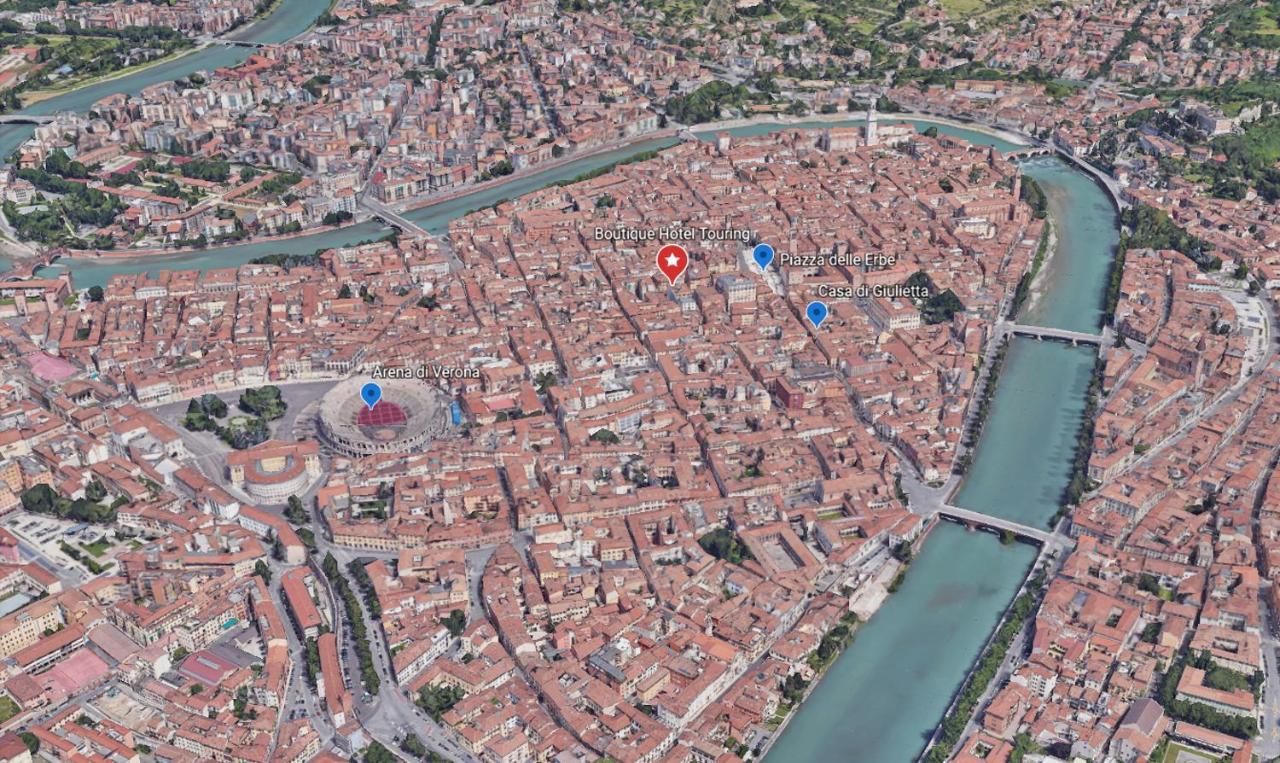 Boutique Hotel Touring Verona Esterno foto